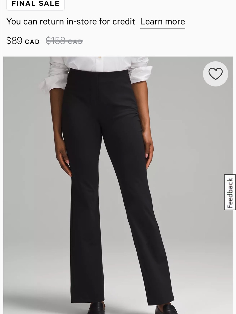 lululemon Smooth Fit Pull-On High-Rise Pant *Regular